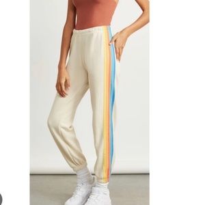 AVIATOR NATION 5 stripe sweatpants